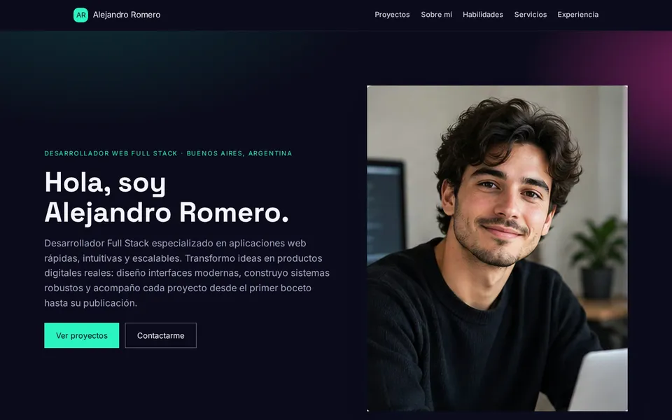 Portfolio profesional armado con eyMate