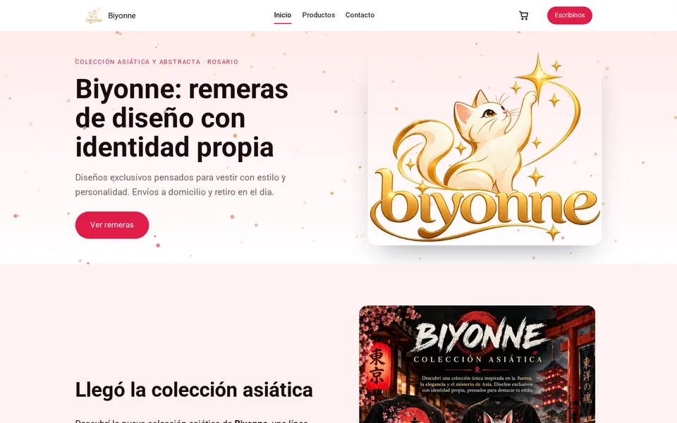 Demo de página de Modelo de e-commerce